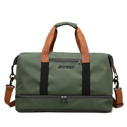 Sports bag Ladies and Men with shoe compartment and Wet/Dry Separation
