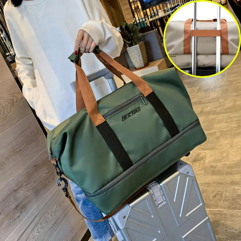 Sports bag Ladies and Men with shoe compartment and Wet/Dry Separation