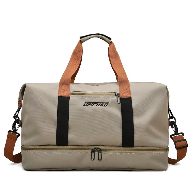 Sports bag Ladies and Men with shoe compartment and Wet/Dry Separation