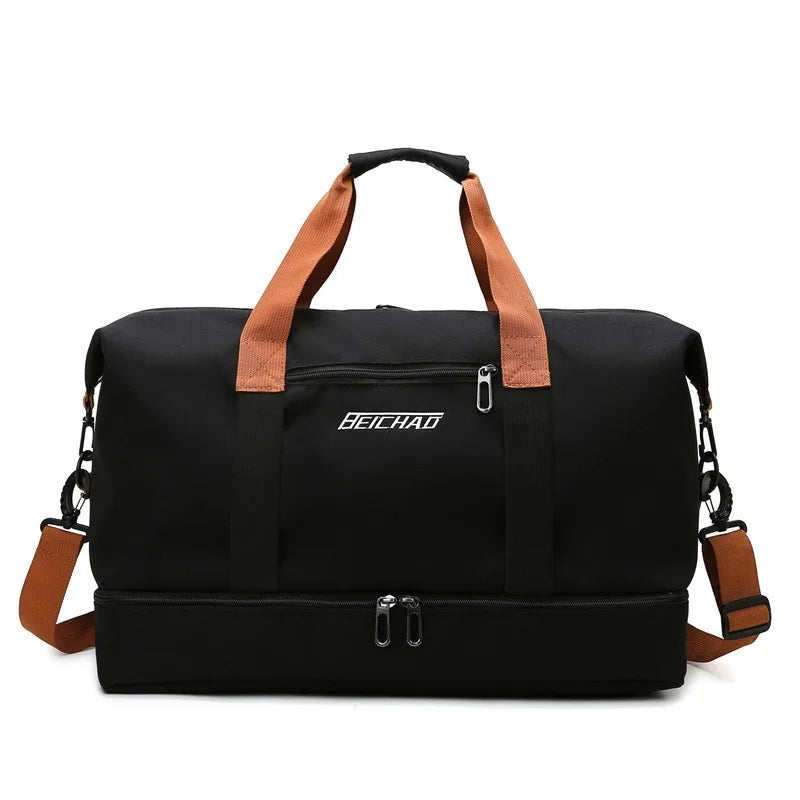 Sports bag Ladies and Men with shoe compartment and Wet/Dry Separation