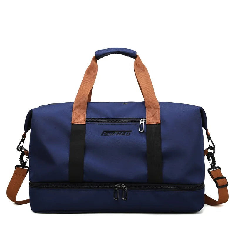 Sports bag Ladies and Men with shoe compartment and Wet/Dry Separation