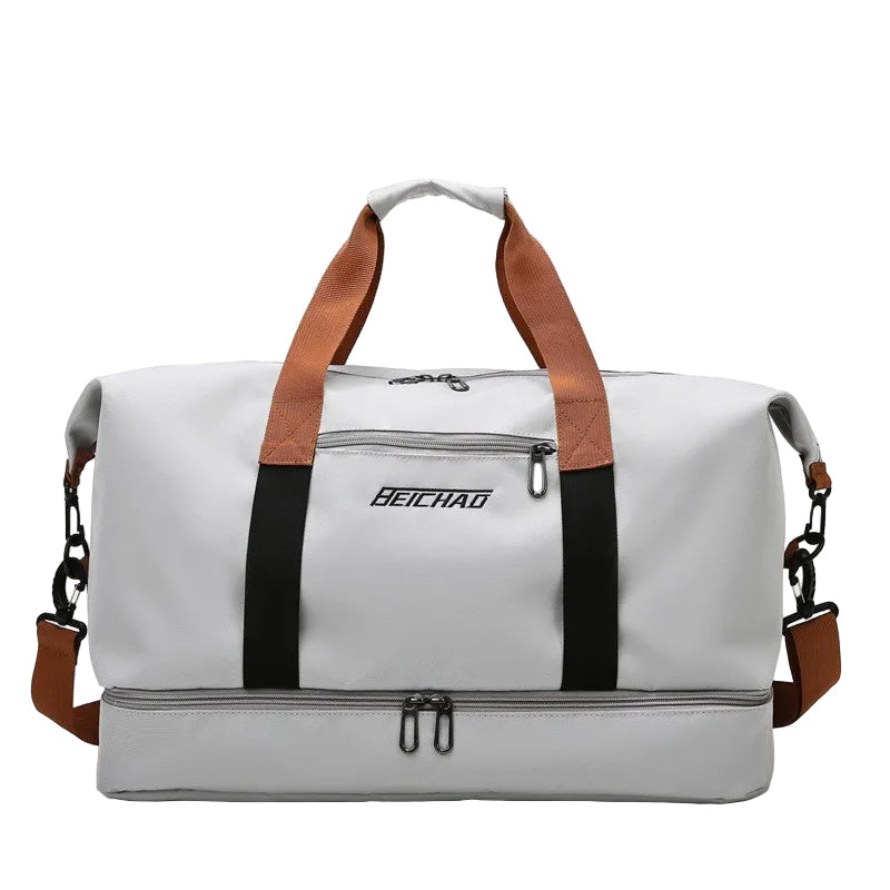 Sports bag Ladies and Men with shoe compartment and Wet/Dry Separation