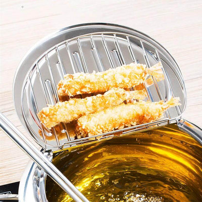 Stainless steel frying pan