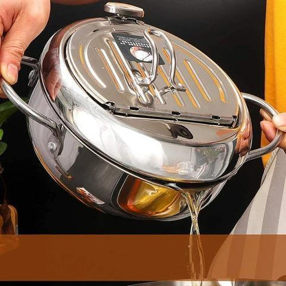Stainless steel frying pan