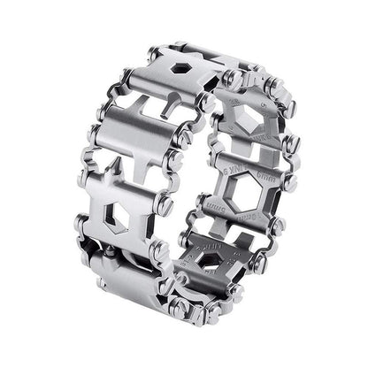Stainless steel multi-tool bracelet