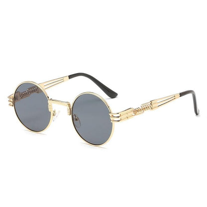 Steampunk Round Metal Sunglasses