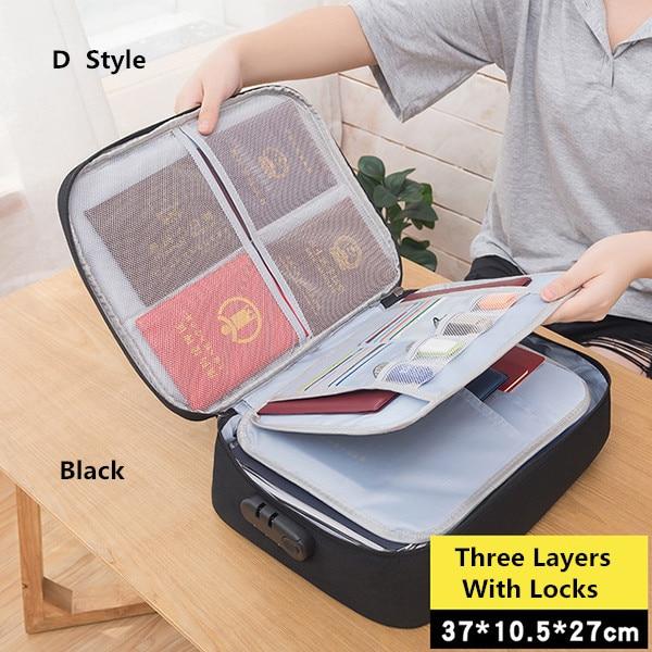Storage bag for documents