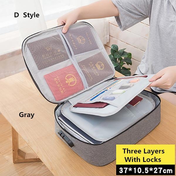Storage bag for documents