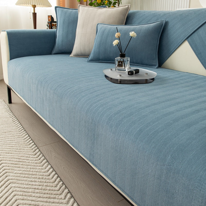 Stretchable sofa cover for 1-seat, 2-seat, 3-seat and corner sofas Polyester-Spandex