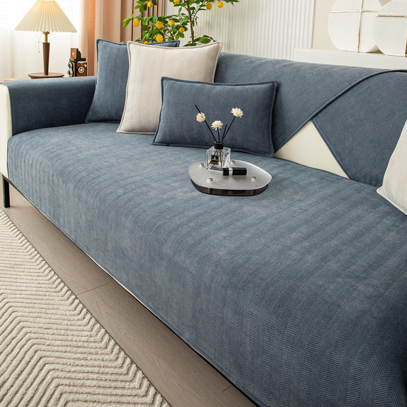 Stretchable sofa cover for 1-seat, 2-seat, 3-seat and corner sofas Polyester-Spandex
