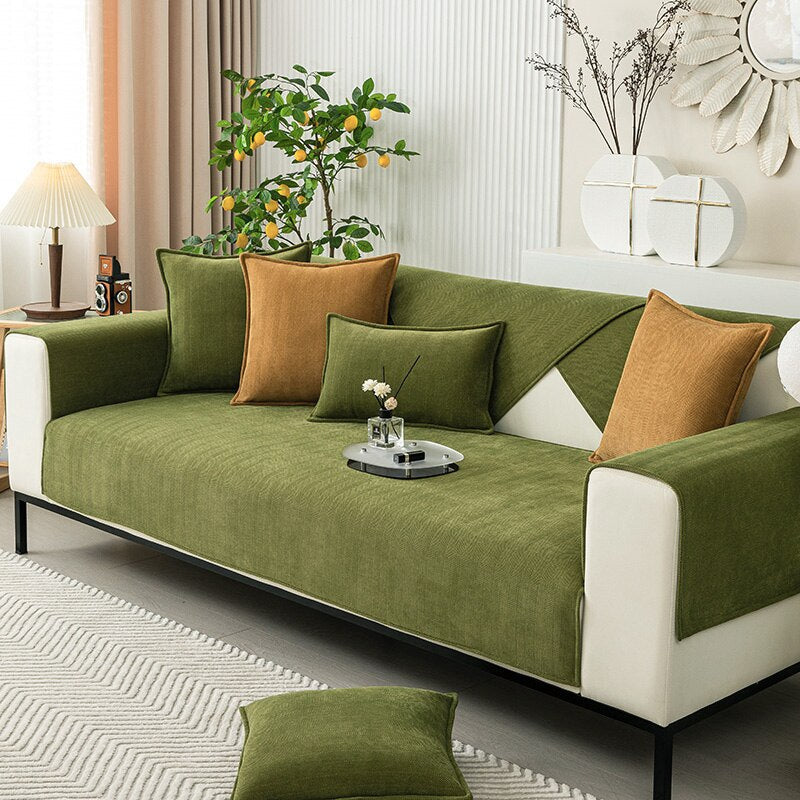 Stretchable sofa cover for 1-seat, 2-seat, 3-seat and corner sofas Polyester-Spandex