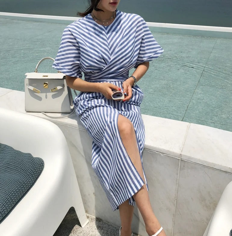 Striped Bandage Dress