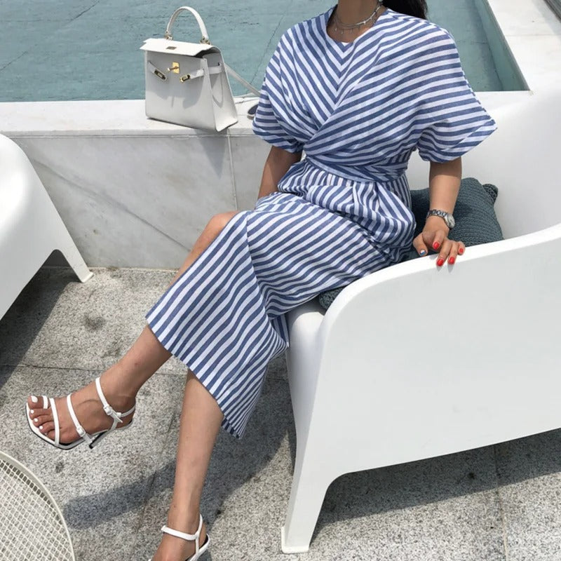 Striped Bandage Dress