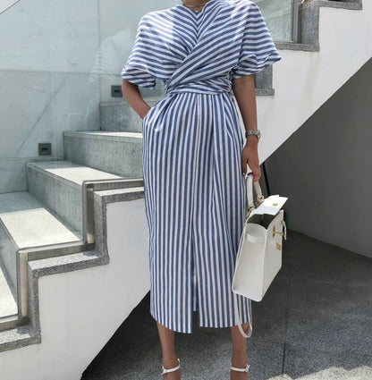 Striped Bandage Dress