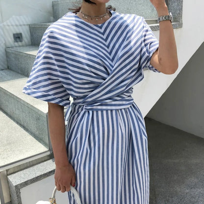 Striped Bandage Dress