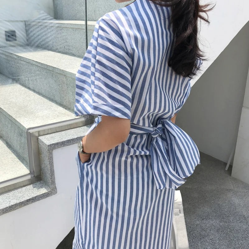 Striped Bandage Dress