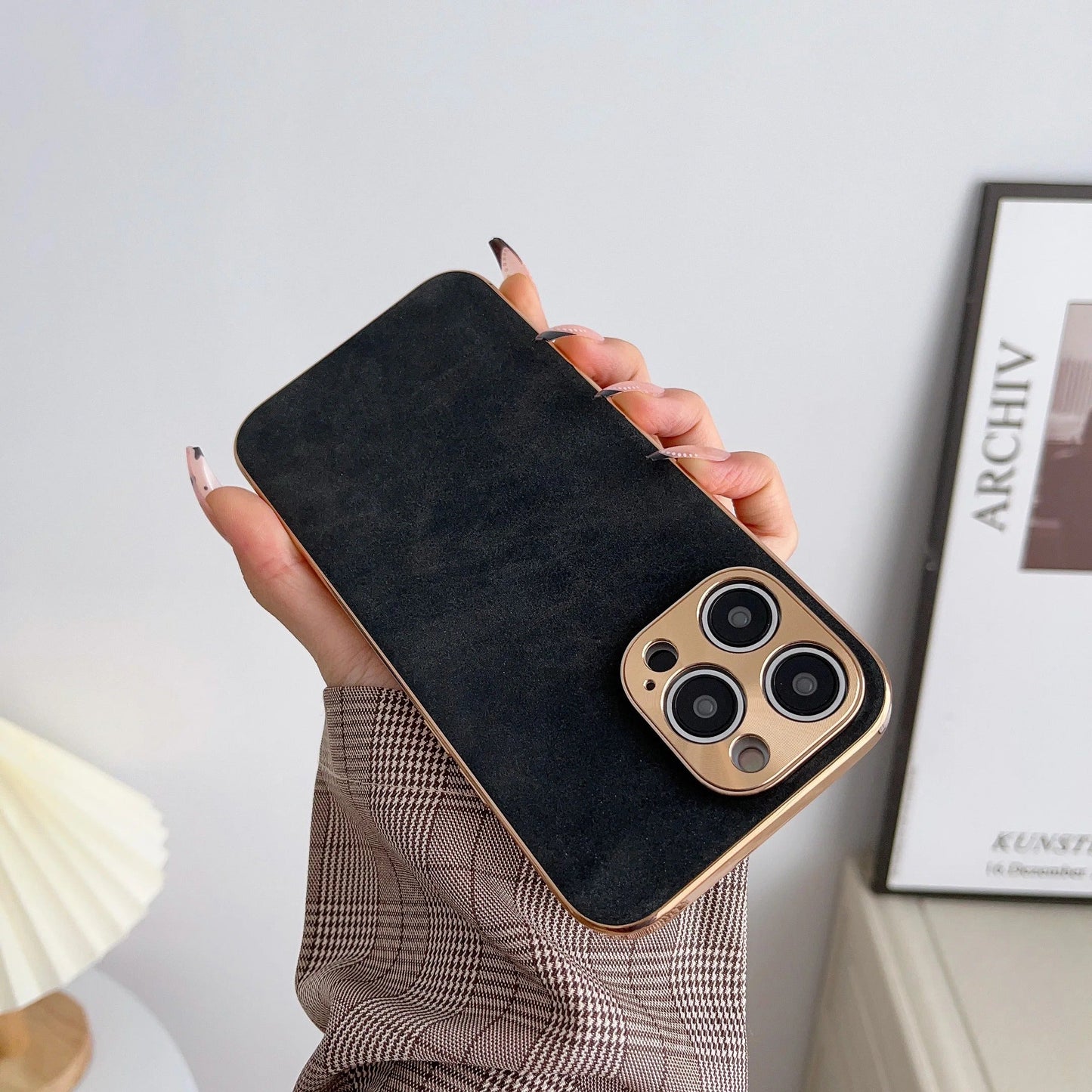 Suede Style Phone Case For Iphone