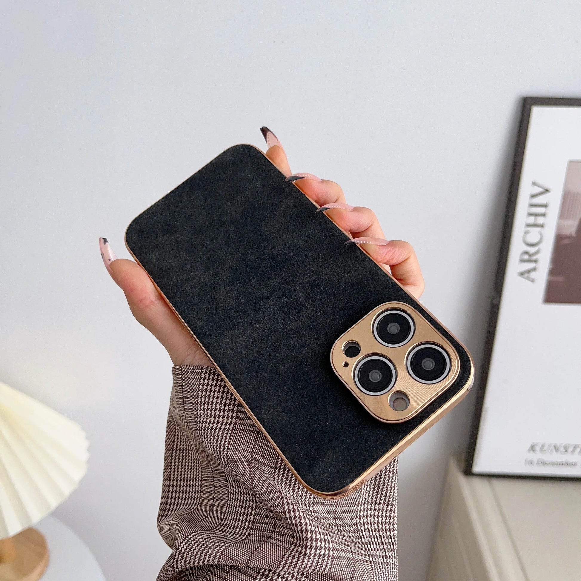 Suede Style Phone Case For Iphone