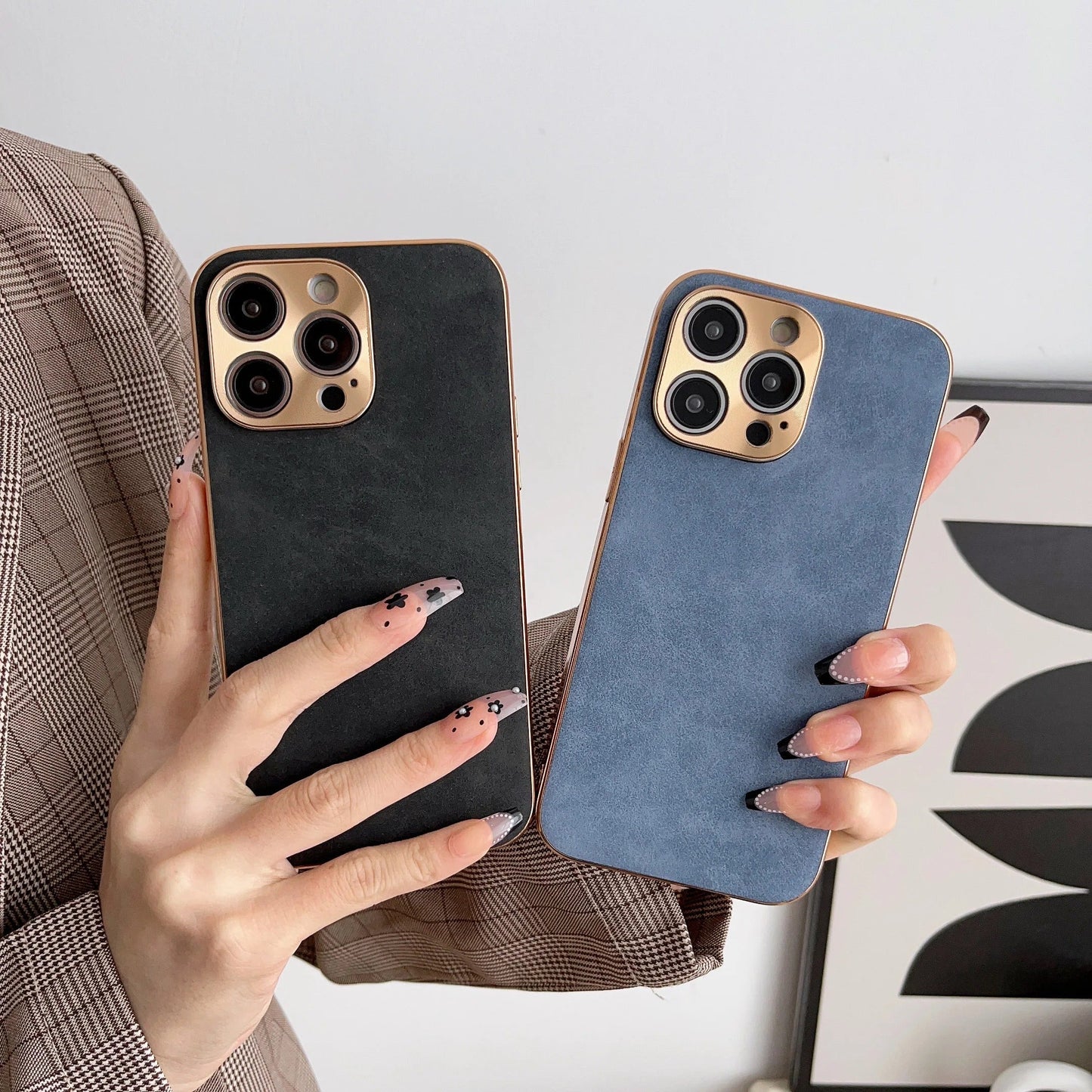 Suede Style Phone Case For Iphone