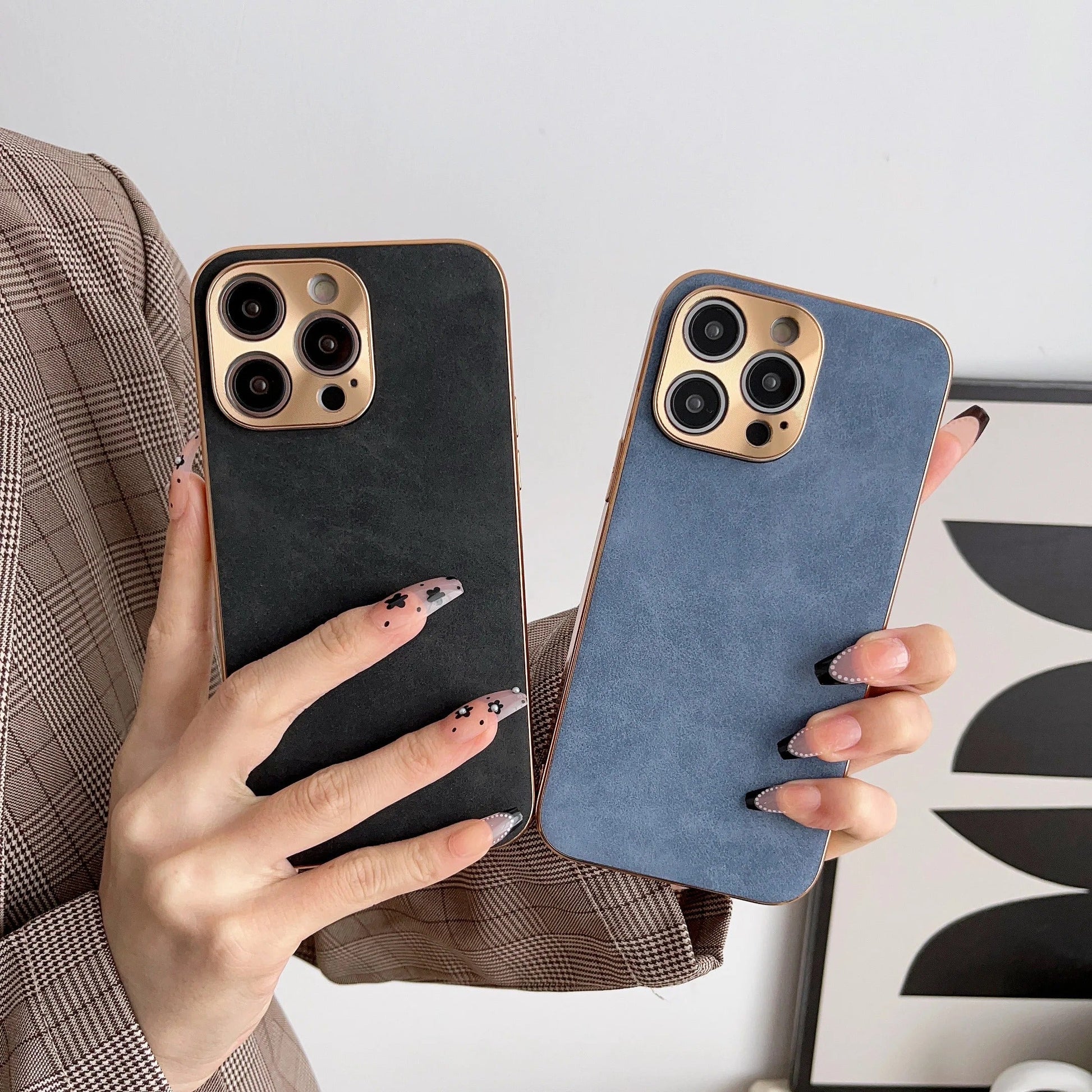 Suede Style Phone Case For Iphone