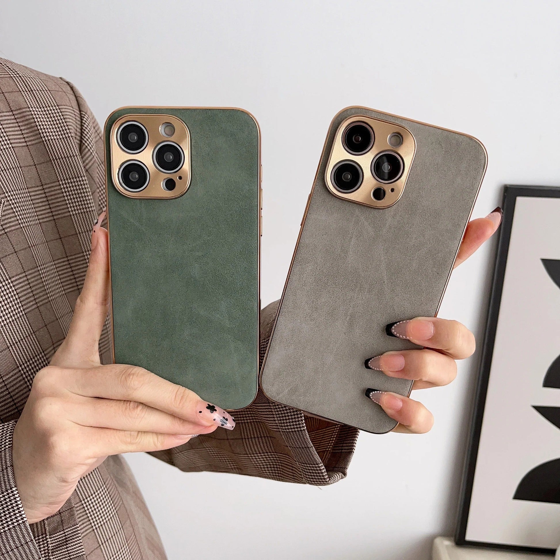 Suede Style Phone Case For Iphone