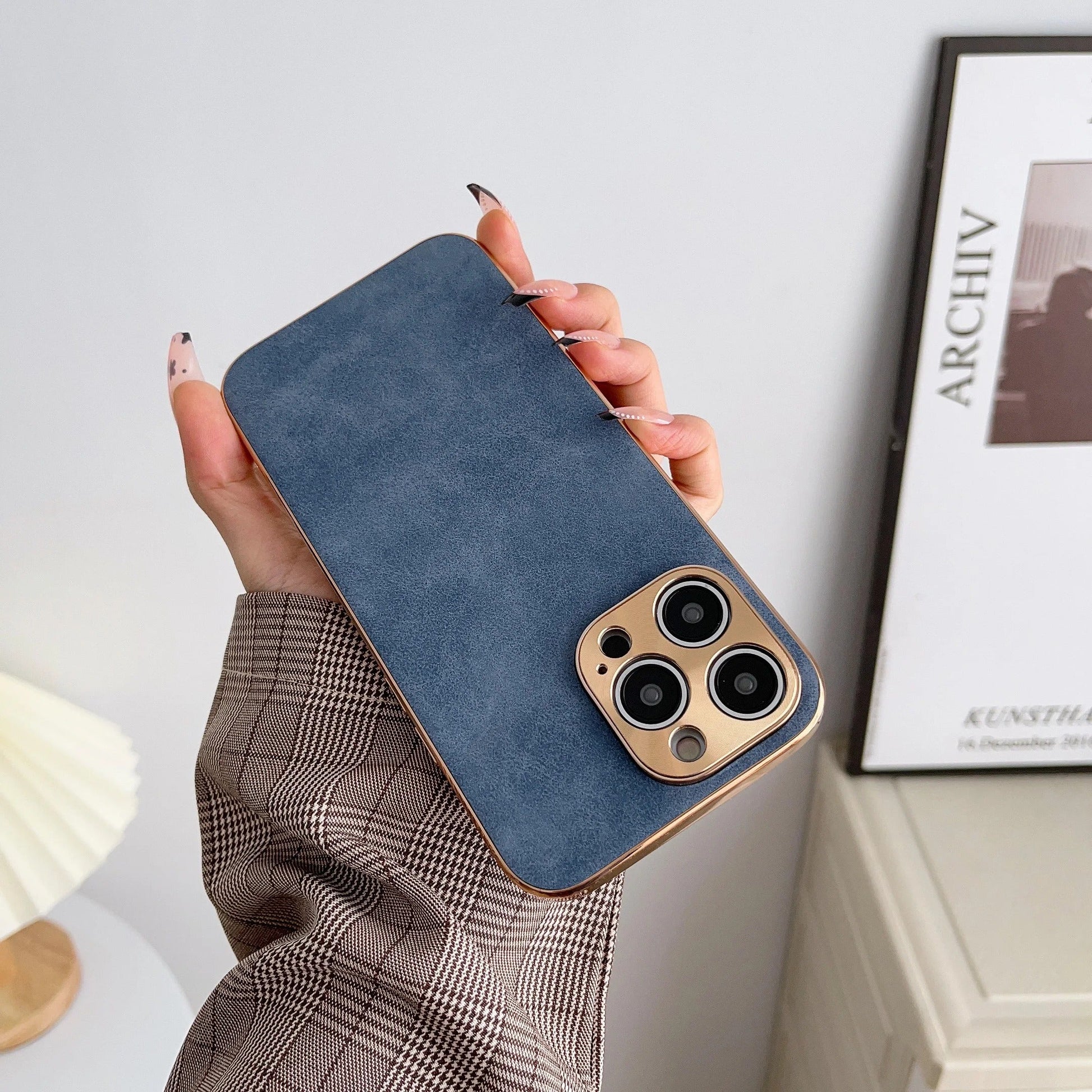 Suede Style Phone Case For Iphone