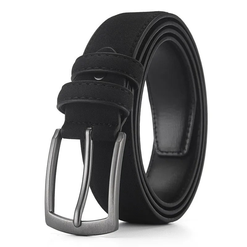 Suede belt for men