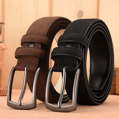 Suede belt for men