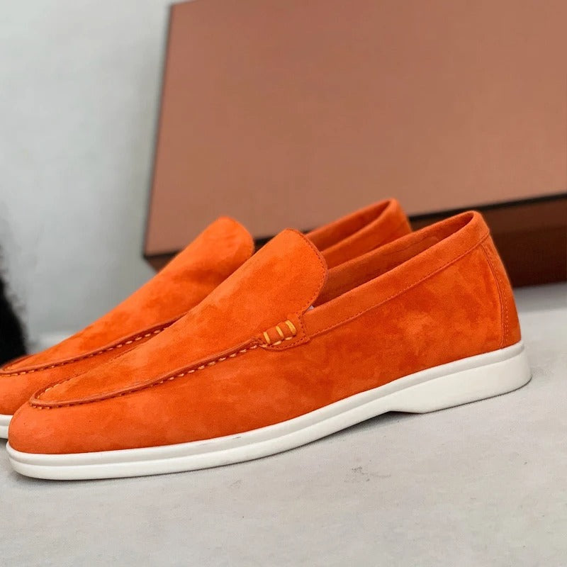 Suede leather style loafers for men