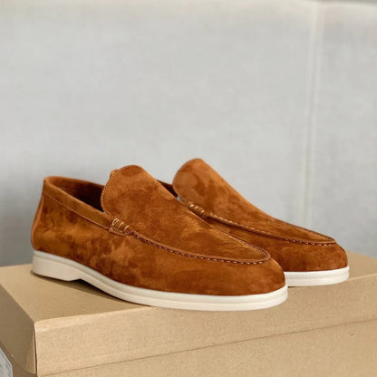 Suede leather style loafers for men