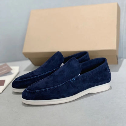 Suede leather style loafers for men