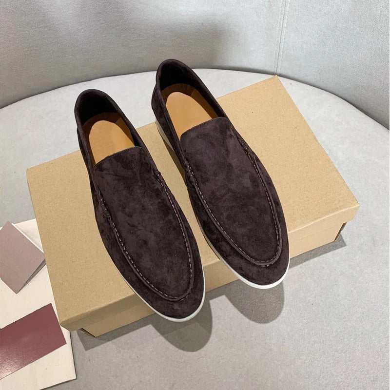 Suede leather style loafers for men
