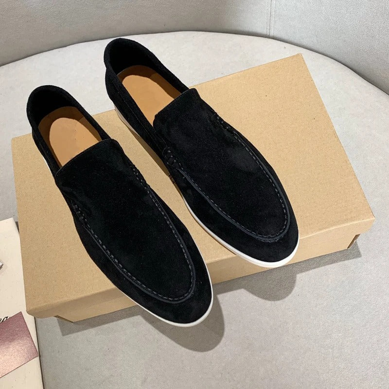 Suede leather style loafers for men
