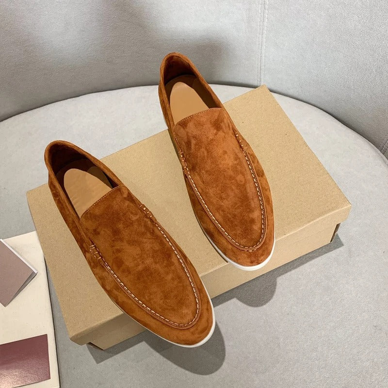 Suede leather style loafers for men