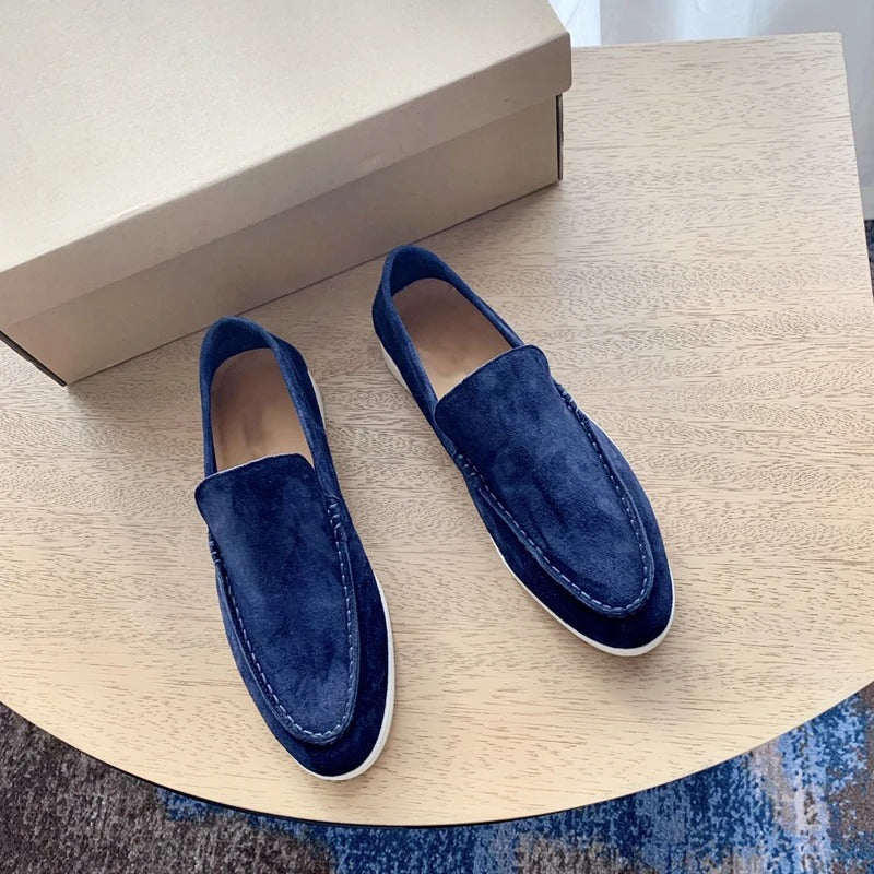 Suede leather style loafers for men