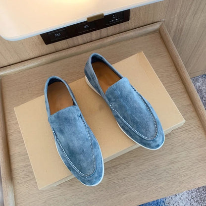 Suede leather style loafers for men