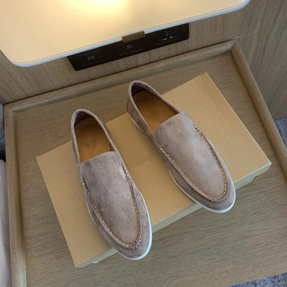 Suede leather style loafers for men