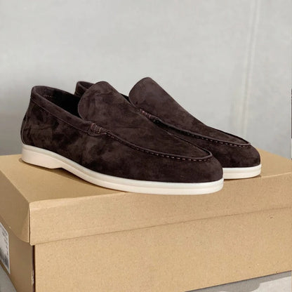 Suede leather style loafers for men
