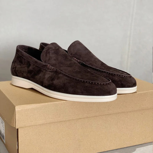Suede leather style loafers for men