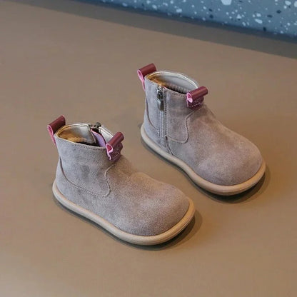 Suede non-slip boots for children