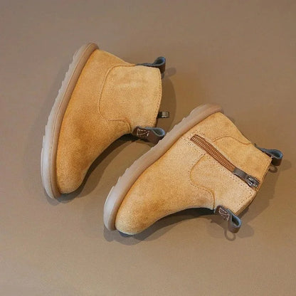 Suede non-slip boots for children