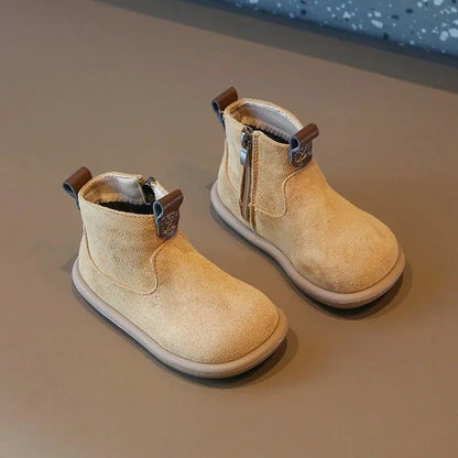 Suede non-slip boots for children