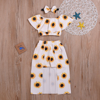 Sunflower outfit for children