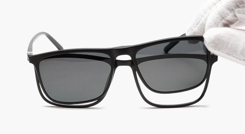 Sunglasses with multiple clips