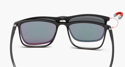 Sunglasses with multiple clips