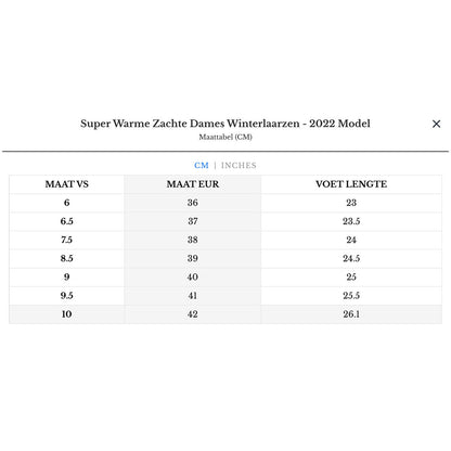 Super Warme Zachte Dames Winterlaarzen