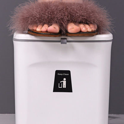 Suspended Waste Bin with Lid