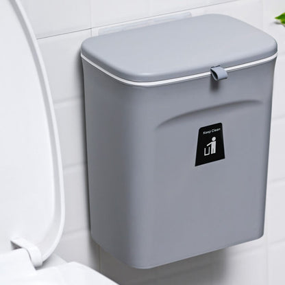 Suspended Waste Bin with Lid