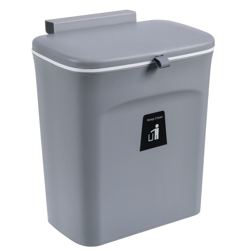 Suspended Waste Bin with Lid