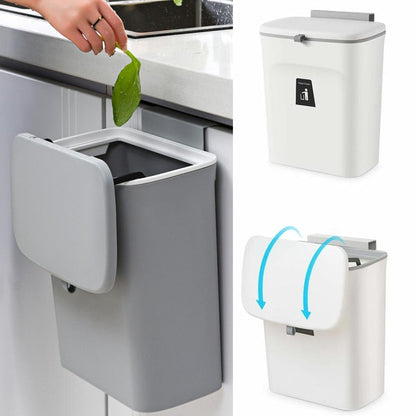 Suspended Waste Bin with Lid